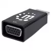 Manhattan HDMI uz VGA pārveidotājs (ar Audio), 1080p, Vīrietis uz Sievieti, Mikro-USB barošanas ieeja, Melns, Trīs gadu garantija