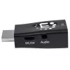 Manhattan HDMI uz VGA pārveidotājs (ar Audio), 1080p, Vīrietis uz Sievieti, Mikro-USB barošanas ieeja, Melns, Trīs gadu garantija