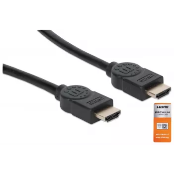 HDMI kabelis vīrietis-vīrietis Manhattan HDMM2MP 1,8m melns