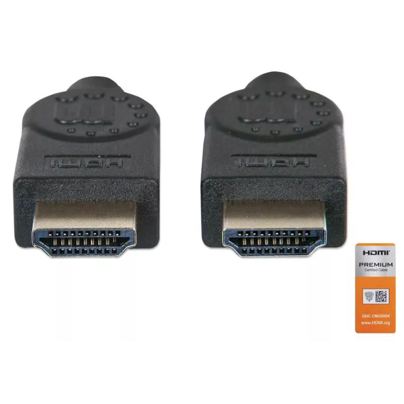 HDMI kabelis vīrietis-vīrietis Manhattan HDMM2MP 1,8m melns