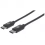 USB-C kabelis Manhattan USB2CC1M 1 m, vīrišķais–vīrišķais