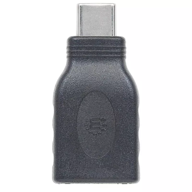Manhattan USB-C uz USB-A adapteris, vīrietis uz sievieti, 5 Gbps (USB 3.2 Gen1 / USB 3.0), SuperSpeed USB, melns, mūža garantija