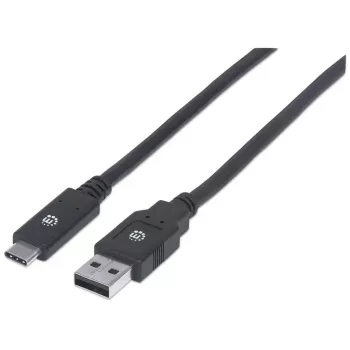 USB-C uz USB-A kabelis Manhattan 354974 2m vīrietis-vīrietis