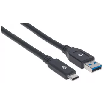 Manhattan 354981 USB-C uz USB-A kabelis 3m vīrietis-vīrietis