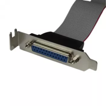 StarTech.com PLATE25F16LP – Paralēlā porta adapteris ar zema profila kronšteinu, DB25 (siev.) uz IDC26, 0,4 m