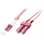 Lindy 46362 optiskā šķiedra kabelis 3 m LC SC rozā