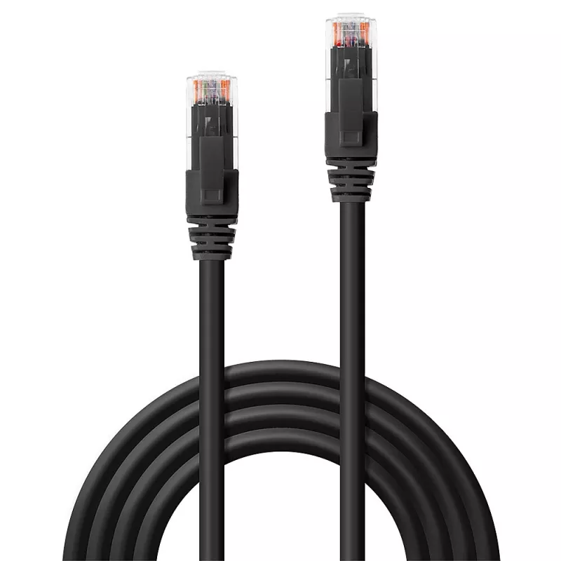 Lindy 45434 tīkla kabelis melns 3 m Cat6 U/UTP