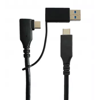 MicroConnect USB3.1CC1MDE-N USB kabelis USB 3.2 Gen 1 (3.1 Gen 1) 1 m USB C Melns
