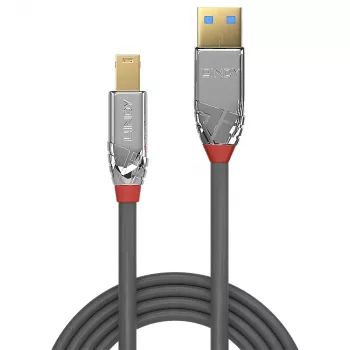 Lindy 2m USB 3.2 Type A uz B kabelis, 5Gbps, Cromo Line