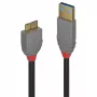 Lindy 1m USB 3.2 Type A uz Micro-B kabelis, 5Gbps, Anthra Line