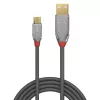 Lindy 2 m USB 2.0 A–Micro-B kabelis, Cromo Line