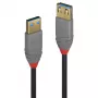 Lindy 0.5m USB 3.2 Type A pagarinātājkabelis, 5Gbps, Anthra Line