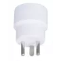 Microconnect GRUPADK strāvas kontaktdakšas adapteris Tips K (DK) uz Tips E (FR) Balts