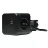 Microconnect GRUCUBE2USB-B3 pagarinātājs 3 m 3 kontaktligzdas Melns