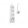 Pagarinātājs MicroConnect MC-PS040150FRW — 4 ligzdas, franču tipa kontaktligzdas