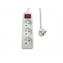 Pagarinātājs MicroConnect MC-PSOO030150FRW 3-izejas ar individuāliem On/Off slēdžiem