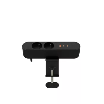 MicroConnect MC-MDPS-FR2-67W – Daudzkontaktligzda galddatoram, 2 ligzdas, 67W