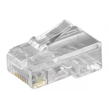 Lanview LVN-PLUG-FLAT RJ45 kontaktdakša plakanajam vadam, 8 kontakti
