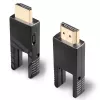 Lindy 70m Šķiedru optikas hibrīda Micro-HDMI 18G kabelis ar noņemamiem HDMI un DVI savienotājiem