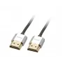 Lindy 2m CROMO Slim High Speed HDMI kabelis ar Ethernet