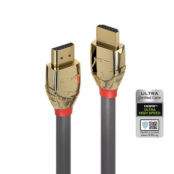 Lindy 1m Ultra High Speed HDMI kabelis, Gold Line