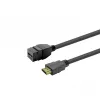 VivoLink PROKEYHDMIFM2B Melns HDMI ligzdas keystone modulis sienas plāksnēm un sadales paneļiem