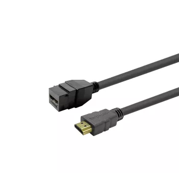 VivoLink PROKEYHDMIFM3B Keystone HDMI sieviešu ieliktnis melns
