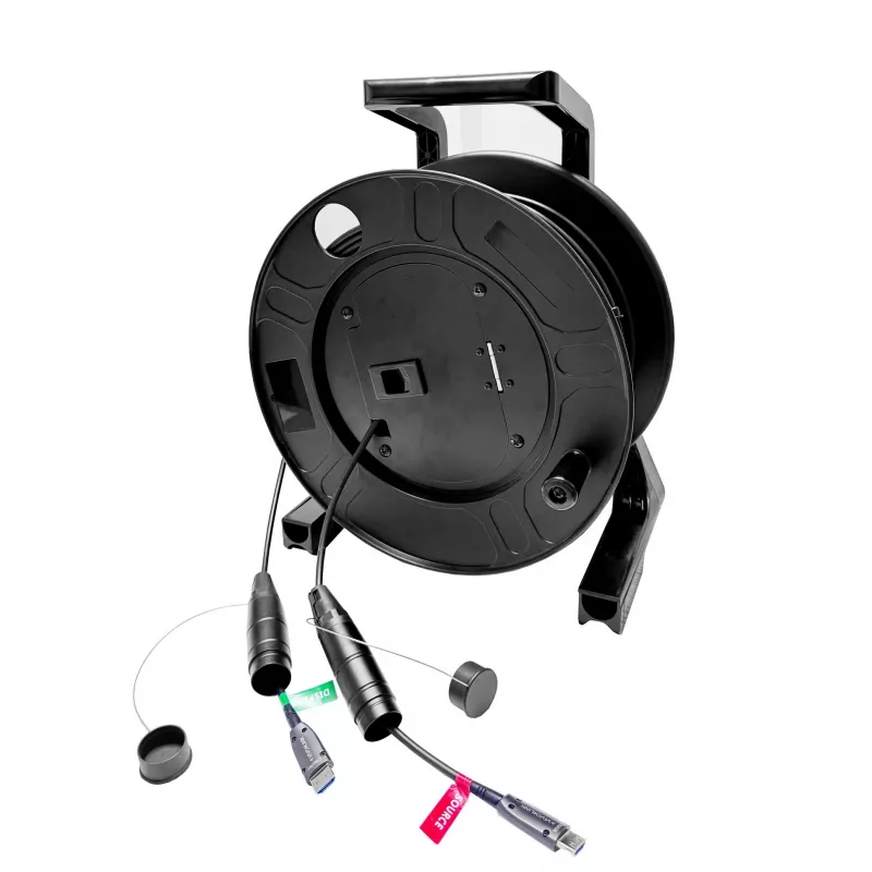 Vivolink PROHDMIOP100AM-DRUM optiskais HDMI kabelis 100 m, melns