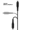 Lindy 3m pastiprināts USB Type C uz Lightning kabelis