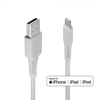 Lindy 0.5m USB uz Lightning kabelis balts