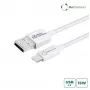 MicroConnect ECO-LIGHTNING1 1m Balts USB-A uz Lightning kabelis no pārstrādātiem materiāliem