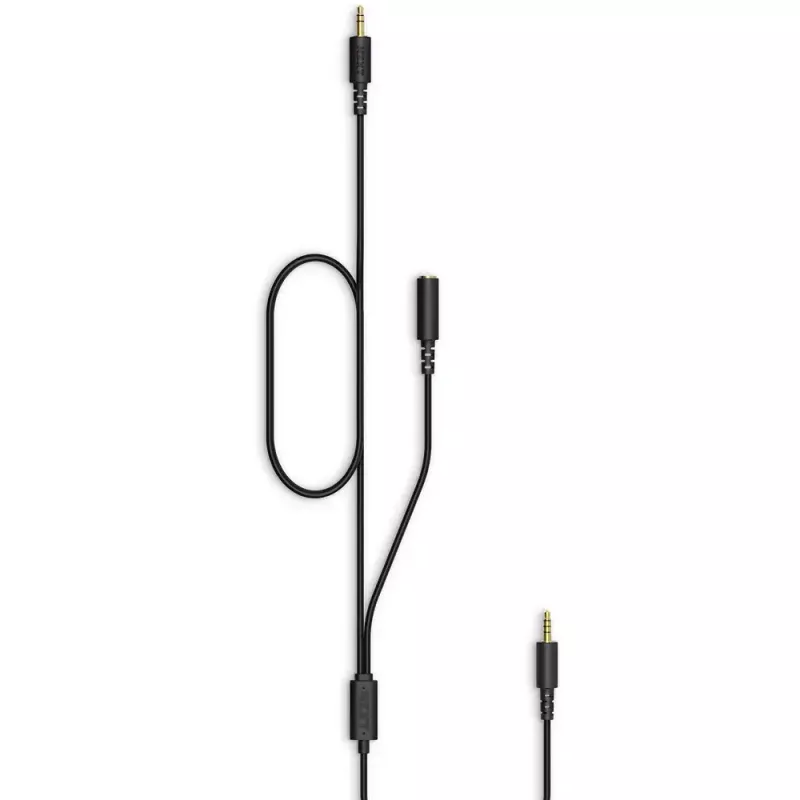 Audio kabelis NZXT ST-ACCC1-WW 2m 2x3.5mm TRRS Melns