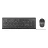 Bezvadu tastatūra Manhattan 180771 QWERTY Melna ar peli
