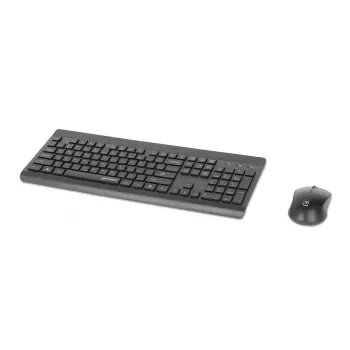 Bezvadu tastatūra Manhattan 180771 QWERTY Melna ar peli