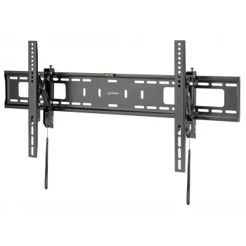 Manhattan TV un monitora pretzādzīšanas sienas kronšteins ar slīpumu 43-100 Melns VESA 200x200 līdz 800x400mm Maks. 75kg