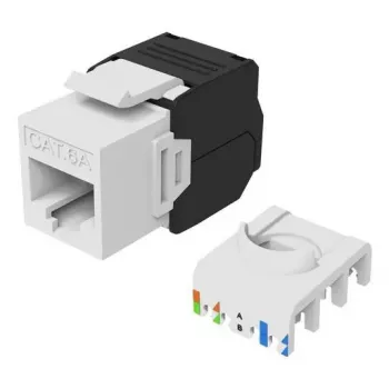 Keystone ligzda Cat.6A neekranēta, bezinstrumentu, EQUIP 769227, RJ-45, plakana konstrukcija, balta, 8 gab.