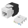 Keystone ligzda Cat.6A neekranēta, bezinstrumentu, EQUIP 769227, RJ-45, plakana konstrukcija, balta, 8 gab.
