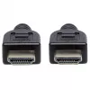 Manhattan HDMI CL3 kabelis 4K@60Hz ar Ethernet, 1m, iebūvēšanai sienā