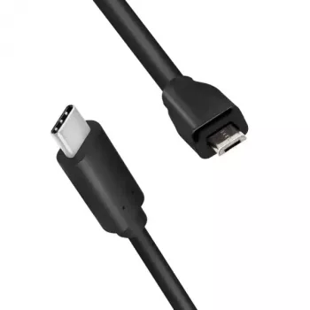 LogiLink CU0196 USB 2.0 kabelis USB-C uz Micro-USB B 0.5m melns