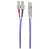 Intellinet optiskās šķiedras lēciena kabelis, OM4, LC/SC, 1 m, violets, duplekss, daudzmodu, 50/125 µm, LSZH, mūža garantija