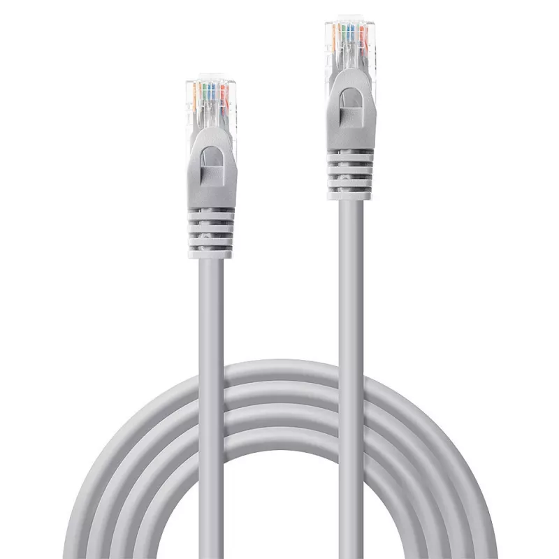 Lindy 48408 tīkla kabelis, pelēks, 3 m, Cat5e U/UTP