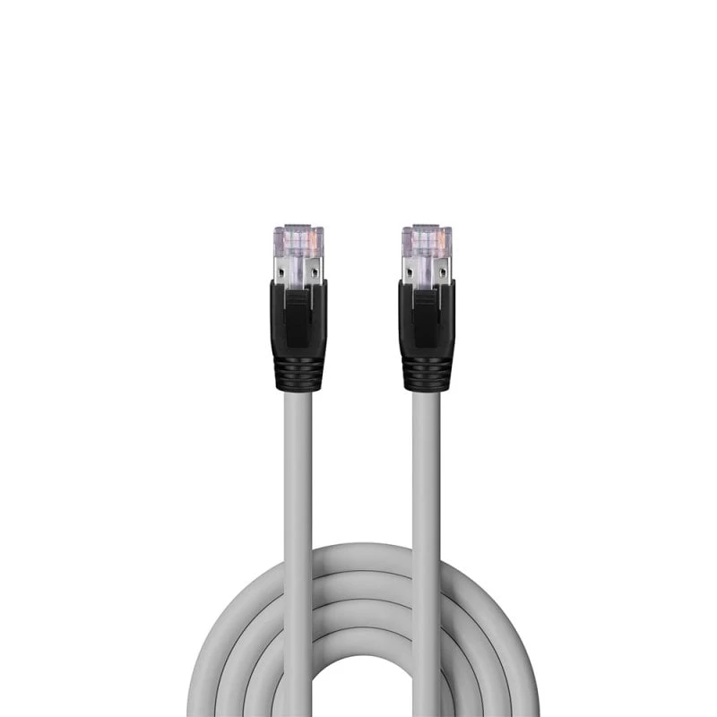 Tīkla kabelis Lindy Cat.6A U/FTP LSZH, masīvs vadītājs, 60 m, pelēks, RJ-45