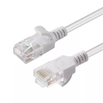 Tīkla kabelis Microconnect V-UTP6015W-SLIM RJ45 Cat5e 15m Balts