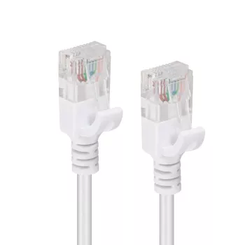 Tīkla kabelis Microconnect V-UTP6015W-SLIM RJ45 Cat5e 15m Balts