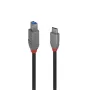 Lindy 0.5m USB 3.2 Type C uz B kabelis 5Gbps Melns