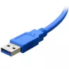 USB kabelis TECHLY ICOC-MUSB3-A-005 — USB A uz Micro-USB B, USB 3.2 Gen 1 (5 Gbit/s), 0,5 m, zils