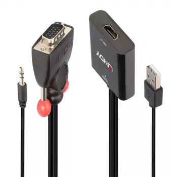 VGA un audio uz HDMI pārveidotājs Lindy 38284