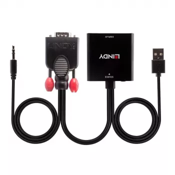 VGA un audio uz HDMI pārveidotājs Lindy 38284
