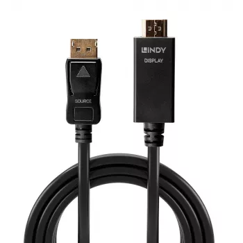 Lindy 0.5m DisplayPort uz HDMI 10.2G kabelis