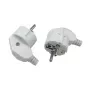 MicroConnect MC-GRUA-W leņķa Schuko spraudnis, balts